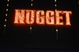 Nugget Casino Resort wall mounted sign, Sparks, Nevada