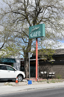 Landrum Café mounted sign, Sparks, Nevada