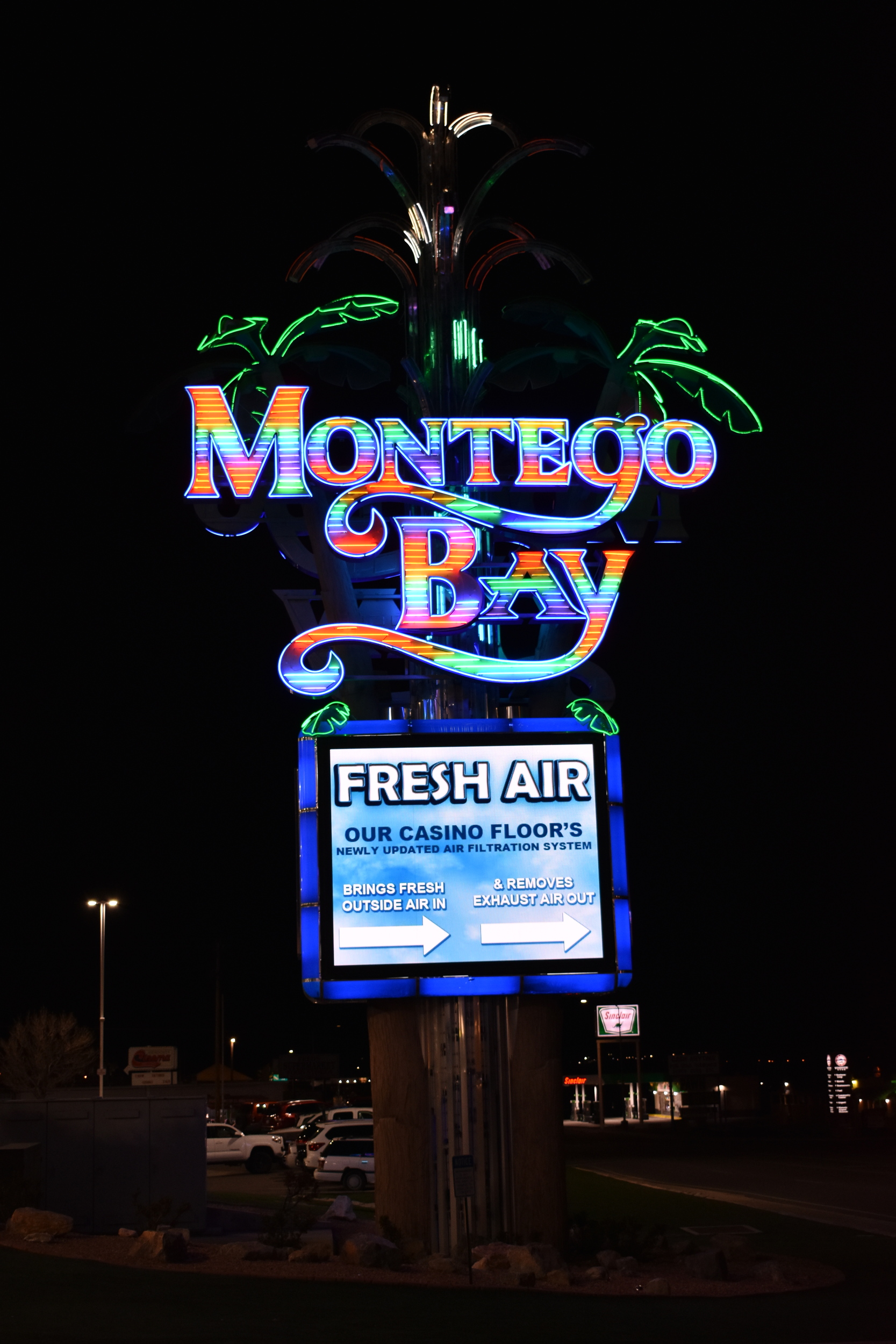 Montego Bay mounted sign, Wendover, Nevada