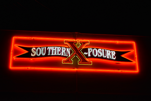 Southern X-Posure wall mounted sign, Wendover, Nevada