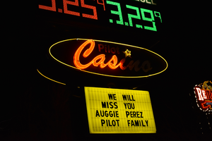 Pilot Casino Wendover mounted sign, Wendover, Nevada
