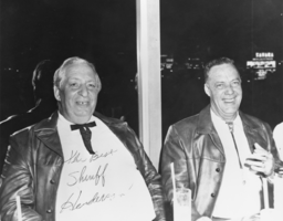 Deputy Sheriff Glen Henderson and Hank Records (identified from left to right).: photographic print