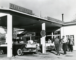 Revert Brothers' 76 Station, located on Main Street, Beatty, Nevada: photographic print