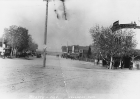 View of looking north on Main Street, Beatty: photographic print
