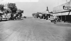 Main Street of Beatty School in Nevada: photographic print