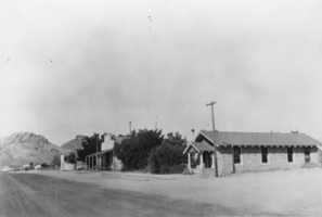 Looking south down Main Street toward Daylight Pass, Beatty, Nevada: photographic print