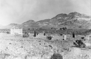Beatty Cemetery, looking east: photographic print