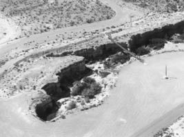 Aerial view of Cathedral Canyon: photographic print