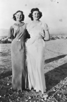 Two young women at the Pahrump Ranch, Nevada: photographic print