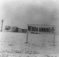 Exterior of the Nevada Ginning Company: photographic print