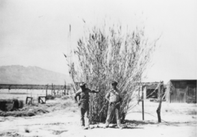 Two unidentified man in Hidden Hills Ranch, Nevada: photographic print