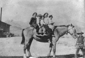 Children of Giovanni Fallini at the Eden Creek Ranch, Nevada: photographic print