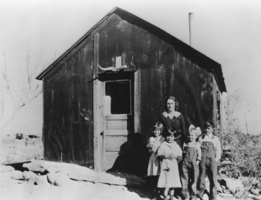 Schoolhouse at Eden Creek, Kawich Mountains, Nevada: photographic print