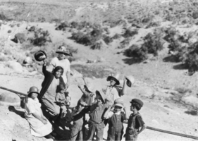 Woman and children at Rabbit Springs, Nevada: photographic print