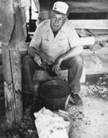 Coombs at his mill at Royston, Nevada: photographic print