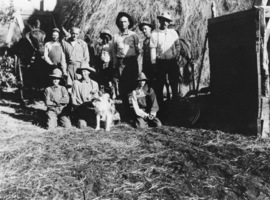 Children and workers at Orville Knighten Reed's ranch in Nevada: photographic print
