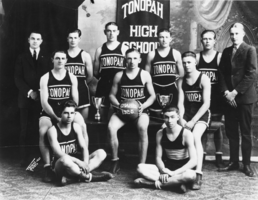 Tonopah's Championship Basketball Team: photographic print