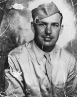 Sam Colvin in military uniform during World War II: photographic print