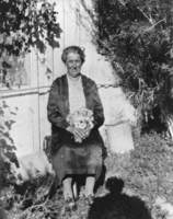 Miruna Banovich, mother of Catherine Banovich-Lydon, pictured in the garden, Tonopah: photographic print