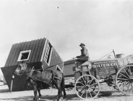 Horse-drawn wagon: photographic print