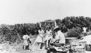 Wash day on the Irwin ranch: photographic print