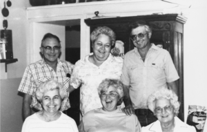 Martha Hawkins' birthday party at her home in Duckwater: photographic print