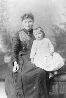 Martha Hawkins' grandmother and Martha's mother in Eureka: photographic print