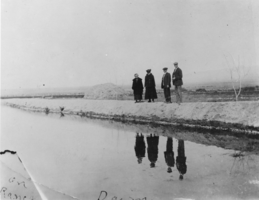 Negative: Irrigation reservoir on old Turner Ranch, Nevada: photographic print