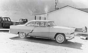 Jean Carver Duhme's first new car, a 1955 Mercury: photographic print
