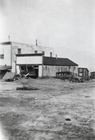Hotel at Round Mountain following a flood: photographic print