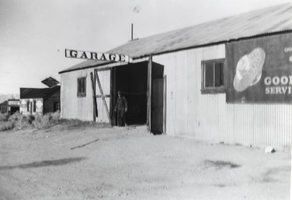 John Berg's garage in Round Mountain, Nevada: photographic print