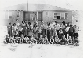 Students from the Round Mountain School in Nevada: photographic print