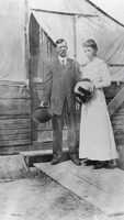 Bob Wilson's grandfather and grandmother, George Hiram Gates and Annie Gates: photographic print