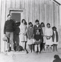 School and students at the R.O. Ranch, Nevada: photographic print