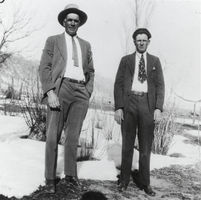 Ben and Pete Rogers on the Wine Glass Ranch: photographic print