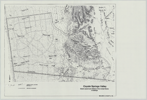 Coyote Springs Valley Street Layout & Waters of the United States Crossings: map