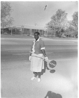 Set of photographs of George Ward's class, and traffic director: image 001
