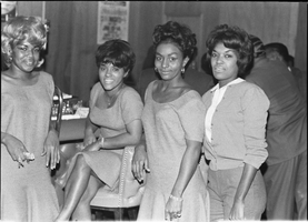 Set of photographs including Par reporter, playhouse opening, Conventional Beauty Salon, and street scenes: image 001