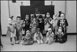 Set of photographs including Halloween party, Appreciation dinner for Bishop, Twon House meeting at Cove Hotel, and playschool at Doolittles: image 001