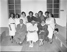Set of photographs including Mother Porter's Appreciation, and Shriners prepare for Convention: image 001