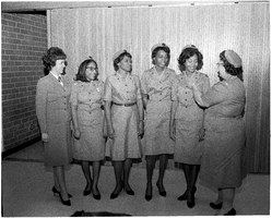 Set of photographs of Girl Scout leaders at Doolittle: image 001