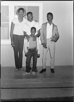 Set of photographs including Mother Porter's appreciation, Brenda McKenney, Bob and friends at 1705 Highland, Chucks Gym Lodge (Contrell's), and Ernest Harris: image 001