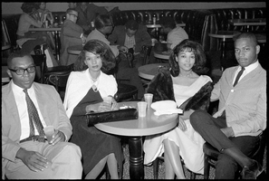 Set of photographs including mothers of debutants, Leonard's party at Carver House, wig for V.L. Williams, Kit Carson girls, play at Madison, U.M. Day, and Ronnie Hall: image 001