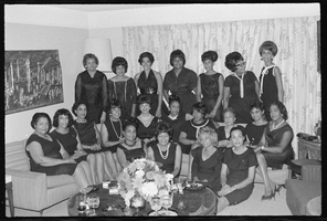 Set of photographs including Mary Jean Washington wedding, and New Sorority: image 001