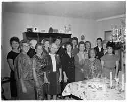 Set of photographs including Edie Kim's Club, Christmas party at Doolittle, and Coruth's Church: image 001