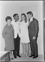 Set of photographs including Paulette's anniversary, Matt Kelly skaters at Ice Palace, Willie Gibson's wedding, Progressive Women and Men pre-Valentine party: image 001