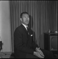 Set of photographs including wedding of Lenola Alexander, baseball team, Derick Scott, Reverend at New Jerusalem, Pastor's aid Club at N.J., and Clinton Wright with camera: image 001