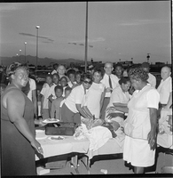 Set of photographs including A.T. McCoy's baby, barbeque for Helen Anderson campaign, and Variety Club party at Doolittle: image 001
