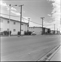 Set of photographs including apartments for advertising, Forward Look, Sharman Gardens on Monroe Street, Porter-Black wedding, St. James baseball team, hulahoop contest winners and balloon dancers: image 001