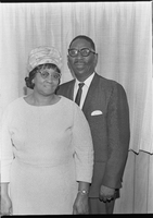 Set of photographs including meeting at Doolittle, Upperoom Church, Landmark, Voice staff, Henry Miller's party at Sugar Hill, and Bishop and Sister Webb: image 001